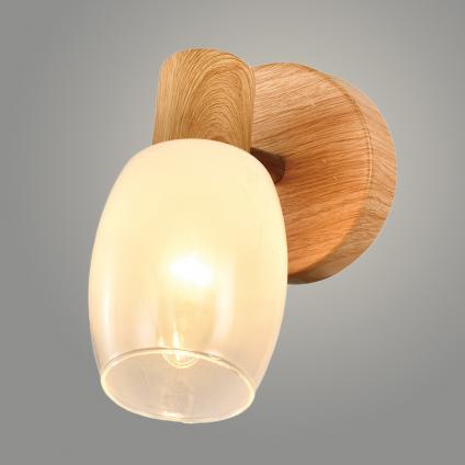 Спот 21390/1 WOOD+CR дерево+хром1x40W E14 h130, 24